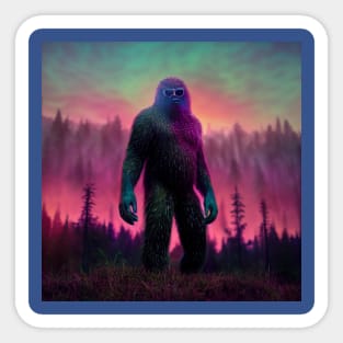 Dope Sasquatch in Nature Sticker